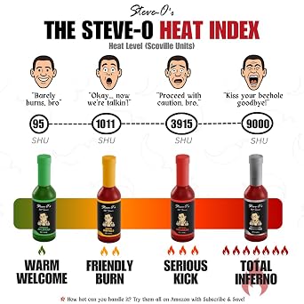 Steve-O's Destroyer Hot Sauce | Extreme Heat with Garlic, Scorpion, Naga Jolokia & Carolina Reaper Peppers | Spicy Sauce for Tacos, BBQ, Potatoes & Veggies | 5 fl oz
