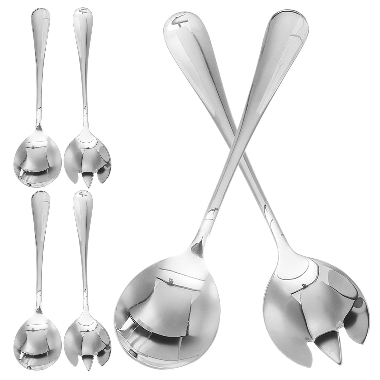 Juego de utensilios de cocina de acero inoxidable SOLUSTRE de 6 piezas
