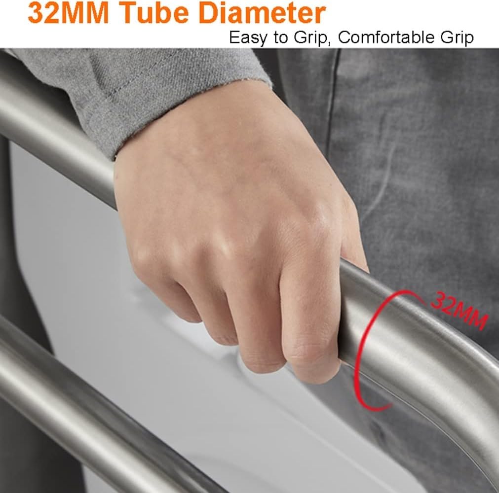 Asidero para WC de minusválidos, asidero de pared para WC de mayores asidero de baño asidero plegable 75cm(60cm)