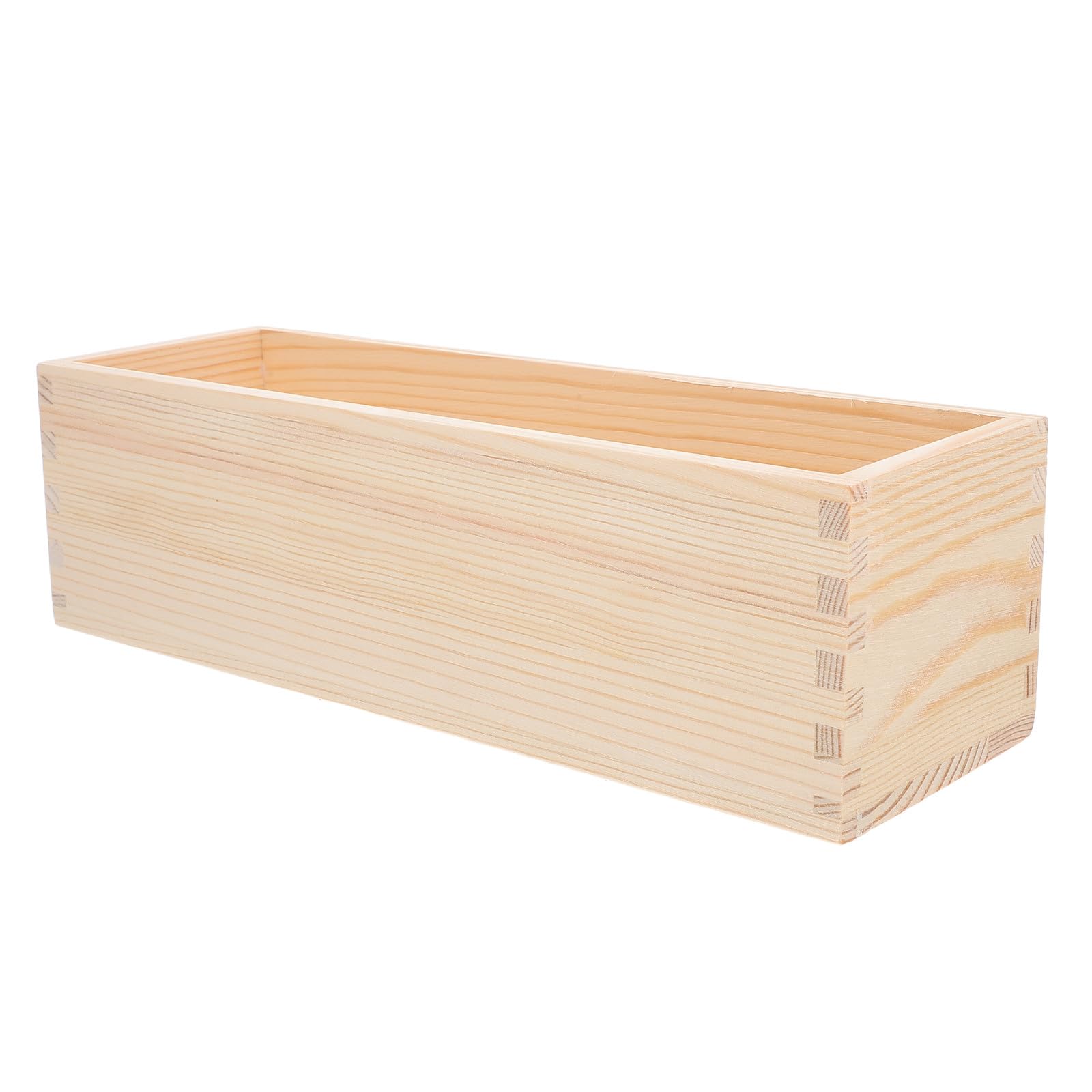 Organizador de cajones de madera de pino para utensilios y almacenamiento