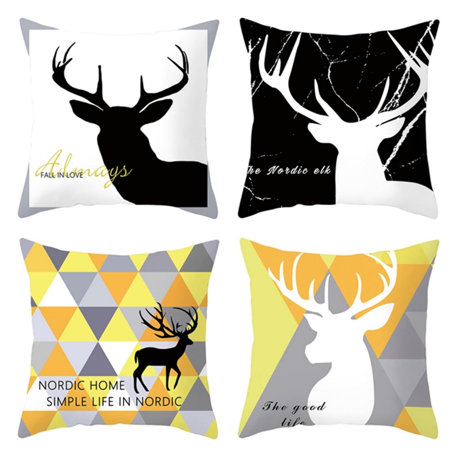 Housse de coussin 50x50 cm en polyester pour canapé et jardin CEVAN