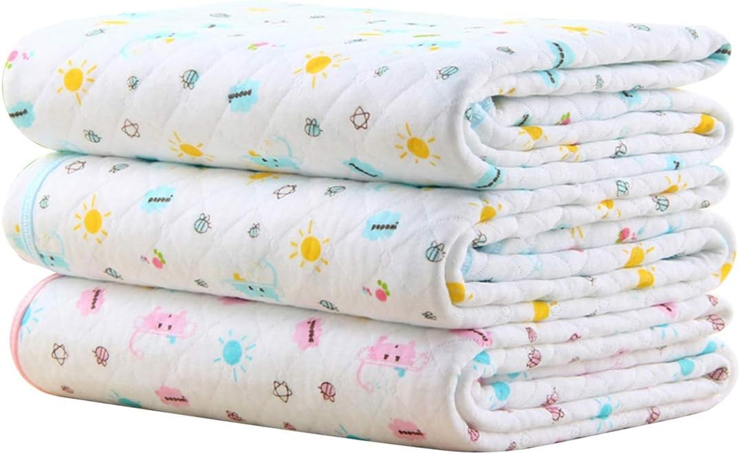 Waterproof Diaper Changing Pads Portable – Breathable Leak Proof Mattress Pad Protector Baby Changing Mat for Toddler, Kids Pack of 3(M (27.5×19.7inch)) Waterproof Diaper Changing Pads Portable – Breathable Leak Proof Mattress Pad Protector Baby Changing Mat for Toddler, Kids Pack of 3(M (27.5×19.7inch))