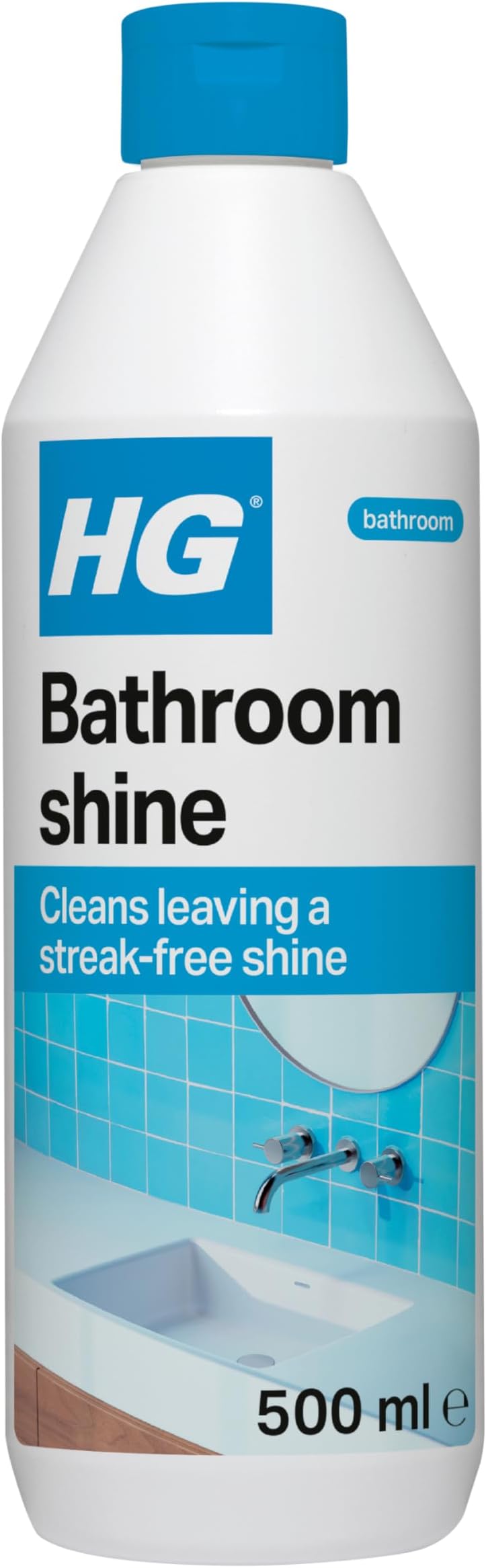 Bathroom Cleaner Shine Restorer, Bath Cleaner & Light Limescale Remover, Bathroom Floor Cleaner & Sink Cleaner, Bathtub Cleaner, Shower Spray Liquid & Toilet Cleaner - 500ml (Packing May Vary)