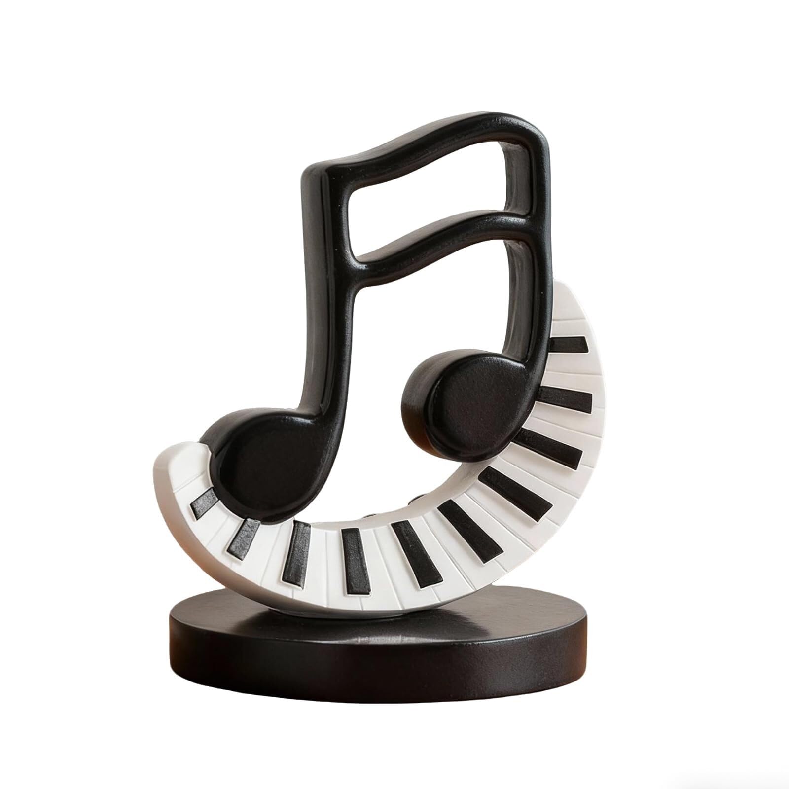 Yofab Office Cubicle Decor Music Note Decor Musical Statue Decoration Table Centerpiece Sculptur Coffee Table Centerpiece(Double Eighth Note)