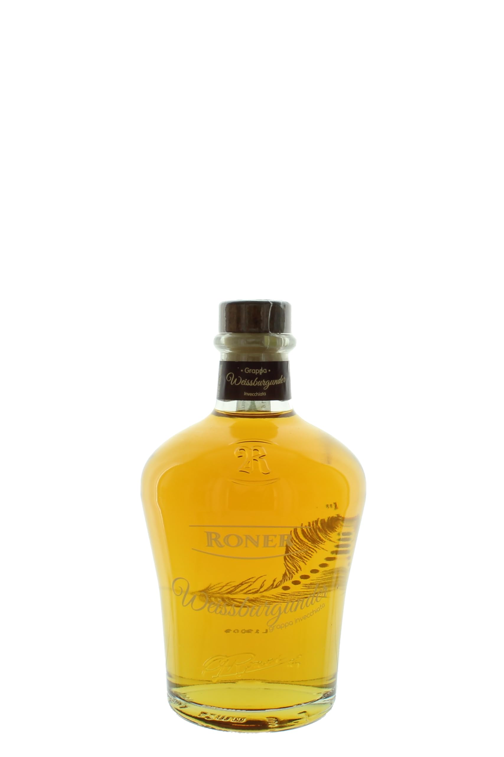 Roner Weissburgunder invecchiata (1x 0,7l) - Grappa Monovitigno Invecchiata dalla Distilleria Artigianale Alto Adige Südtirol più premiata d'Italia - 700 ml