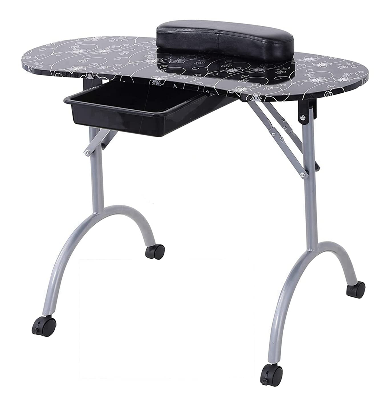Portable Nail Table Folding Hand Nail Desk Manicure Desk
