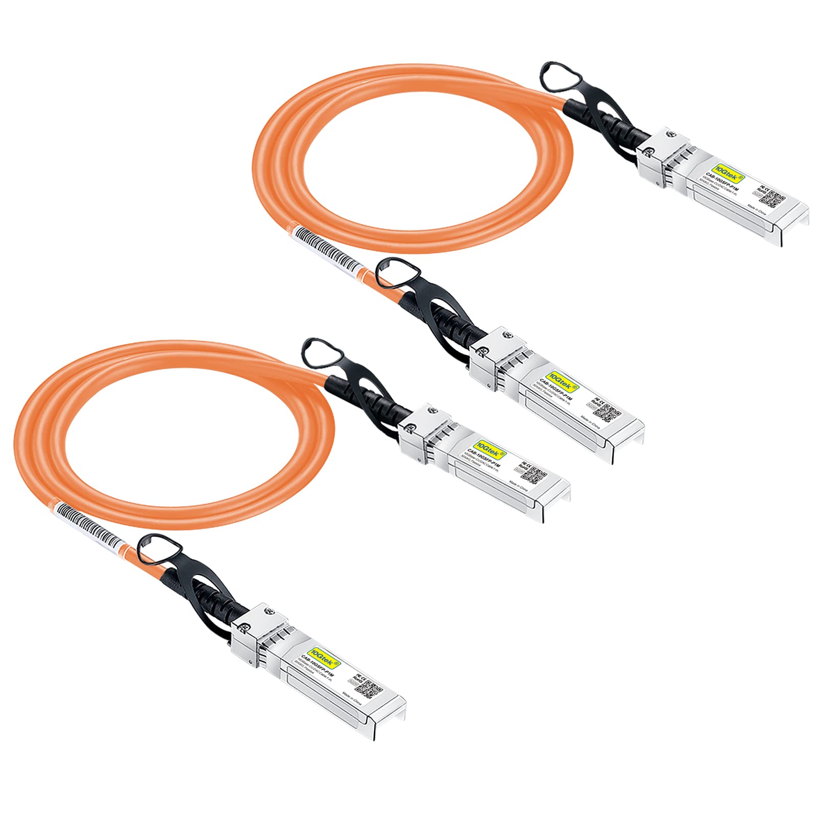 [Orange] Colored 10G SFP+ DAC Cable - Twinax SFP Cable for Ubiquiti UniFi Devices, 1-Meter(3.3ft), 2 Pack-image-38