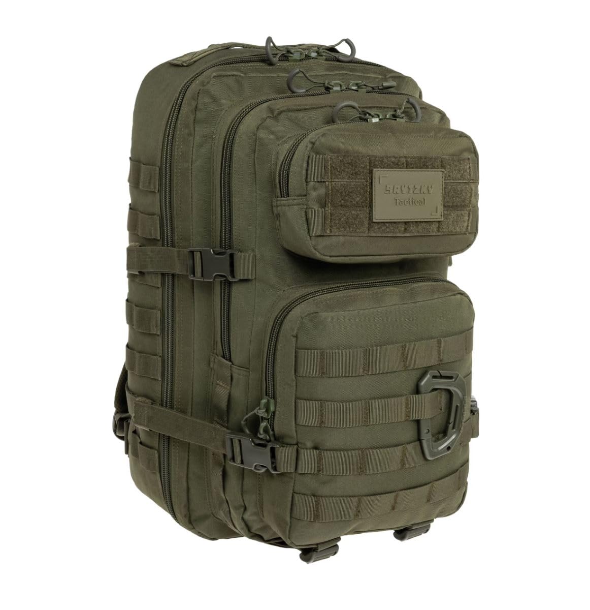 Tactical Polygon Large 36L Taktischer Rucksack – Oliv | Militär & Outdoor Rucksack Herren | Mit MOLLE-System & Fach für Trinkblase | Ideal für Trekking, Camping & Survival | 51×29×28 cm