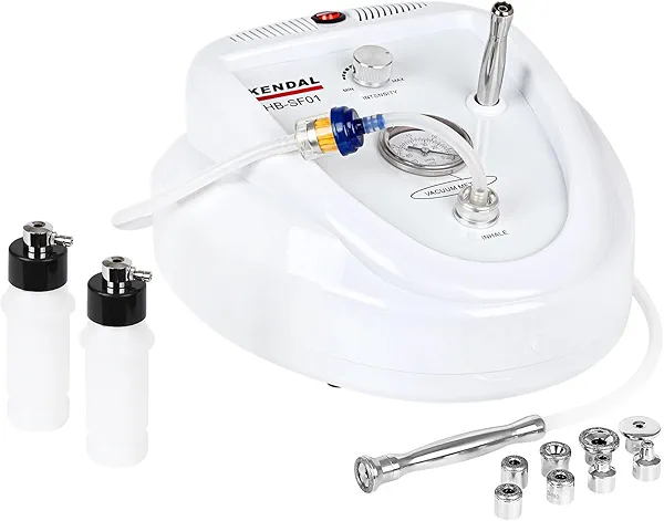 Diamond Microdermabrasion Machine, Kendal Professional Dermabrasion Facial Spray Skin Care Device, Vacuum Blackhead Removal and Spray Moisturizer, Esthetician Supplies, Also for Home Skin Care
