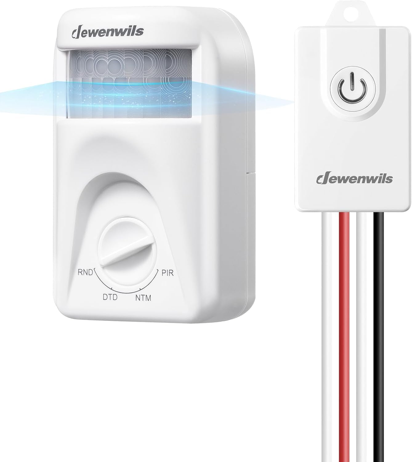 DEWENWILS Motion Sensor Light Socket, E26/E27 Screw in Dusk to Dawn Sensor Adapter, 120V Motion Activated Switch and Light Socket Kit for Garage, Porch, Basement, ETL&FCC Listed