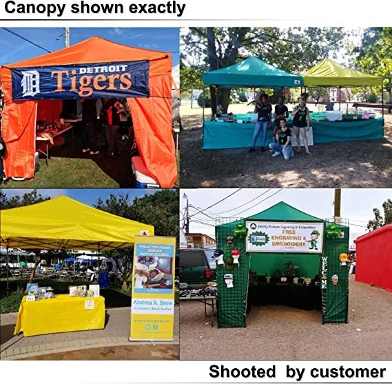 Image of ABCCANOPY Commercial Pop Up Canopy Tent with Sidewalls 5X5,Black