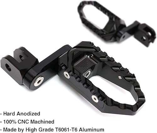 Miniatura 4 de MC MOTOPARTS Estriberas anchas negras de 1.575 in para bajar para carrera, compatibles con Razor MX350 MX400 MX500 MX650