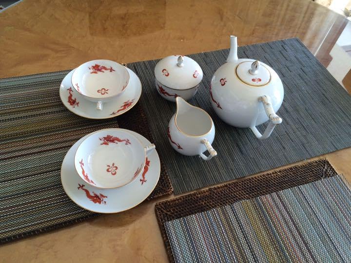 マイセンティーセットレッドドラゴン