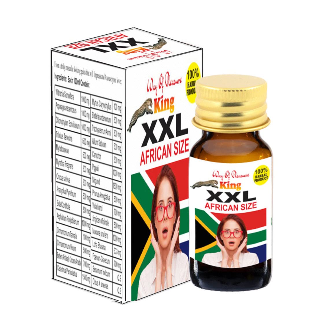 Buy Way Of Pleasure King XXL African Size For Men 100 15ml Body Oil Online at desertcartUAE