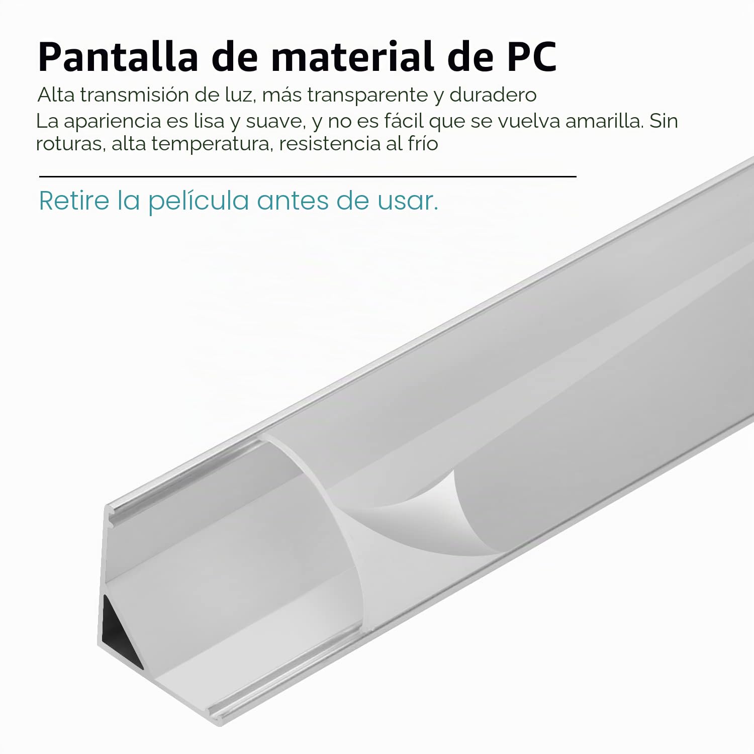 Sonnewelt Perfil Aluminio Tira LED 20 * 1M forma de V Riel LED para tiras LED compacto (hasta 11mm de ancho) blanco lechoso Tapas finales,Clips de montaje