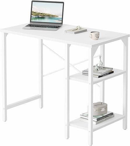 Miniatura 1 de Escritorio CubiCubi para computadora, 47pulgadas, ideal para oficina en casa, pequeño, con estantes de almacenamiento, moderno y simple, con tablero