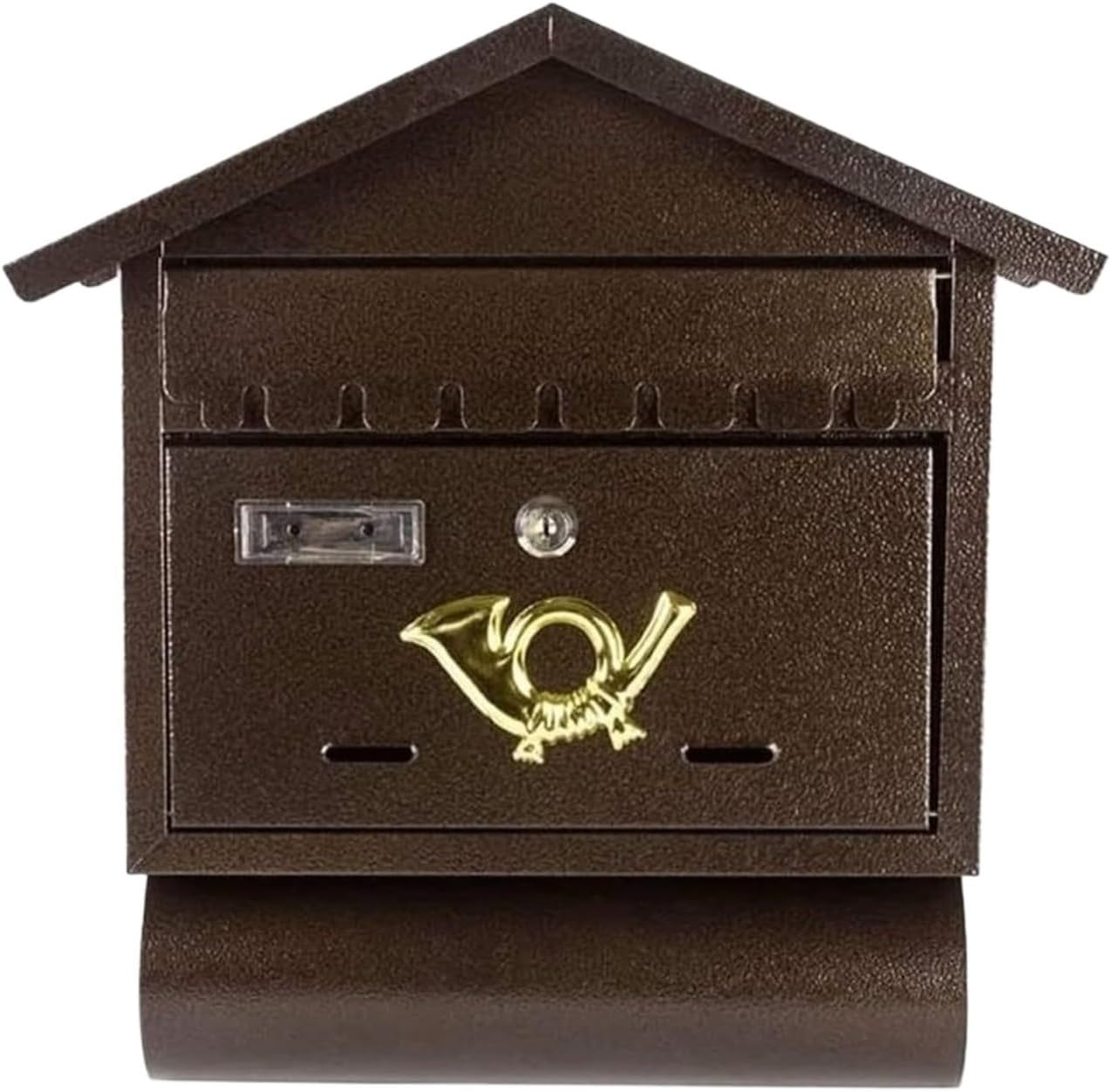 Drop Box Mailbox Wall-Mount Mailboxes Lockable Postbox Retro Metal Mailboxes Post Box for Home Outdoor Letter Box