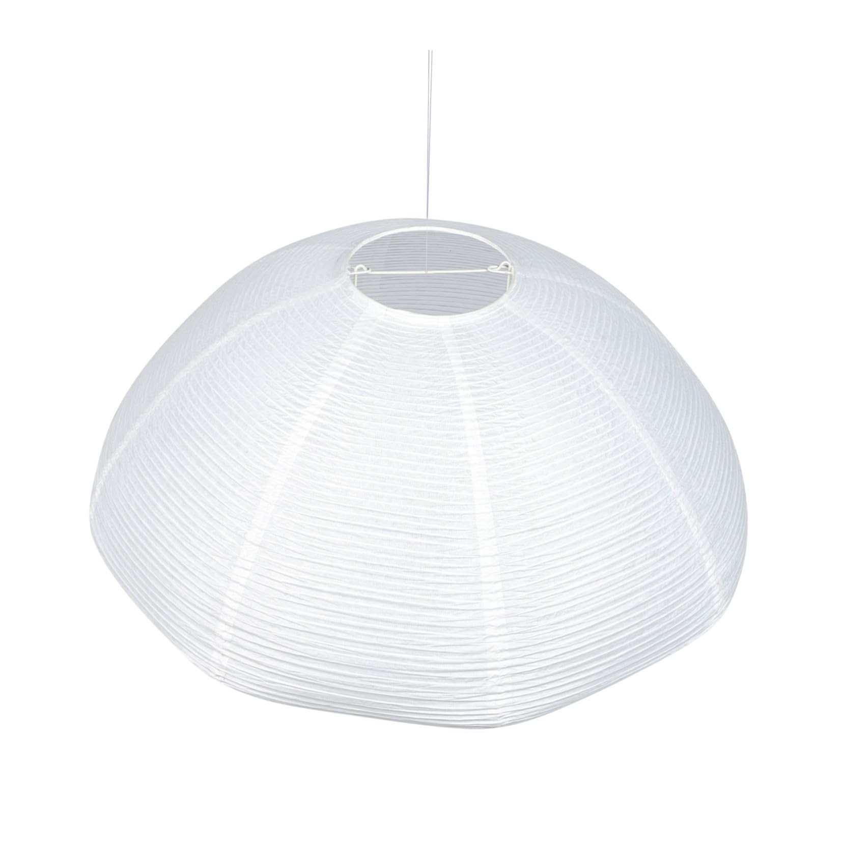 Paralume Sospensione in Carta Bianco per Lampada da Soffitto | Metallo Incluso, per Soggiorno e Camera da Letto, Luce Morbida, Montaggio Semplice