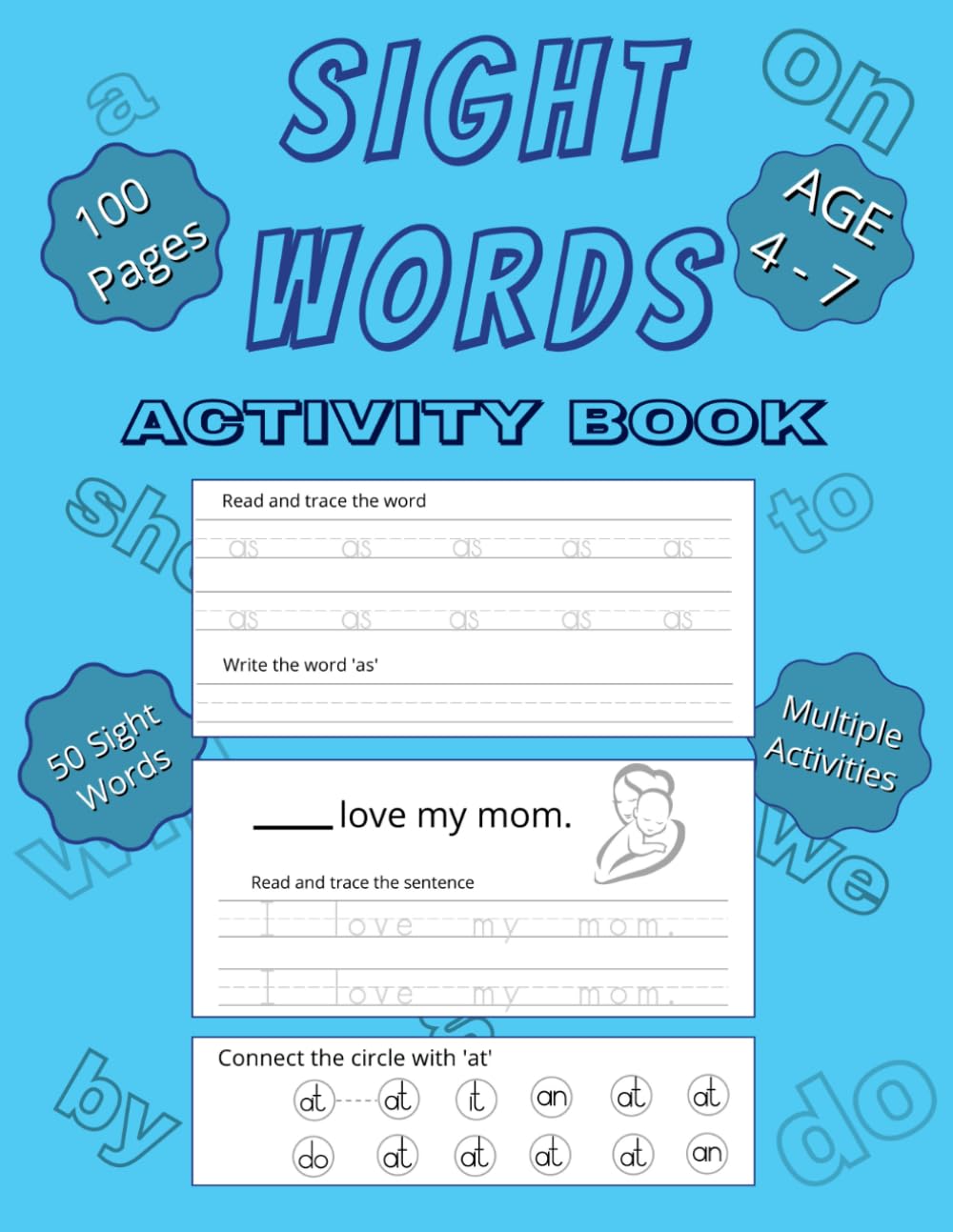 Sight Words Activity book: It is great gift on all occasions like birthday, Christmas, Holidays or during travel for beginners to read and practice by ... (Activity Book collections by BooKwoRmS)