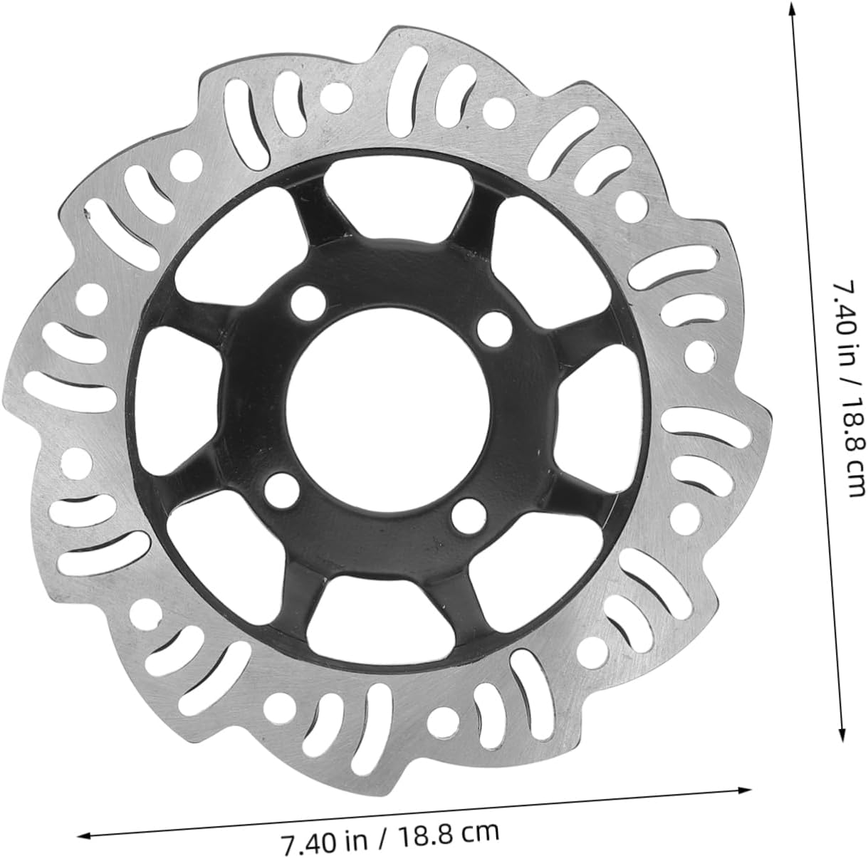 Heavy Duty Metal Brake Disc for Scooters Hollow Iron Design Simple Installation Enhanced Braking Efficiency Compatible Models