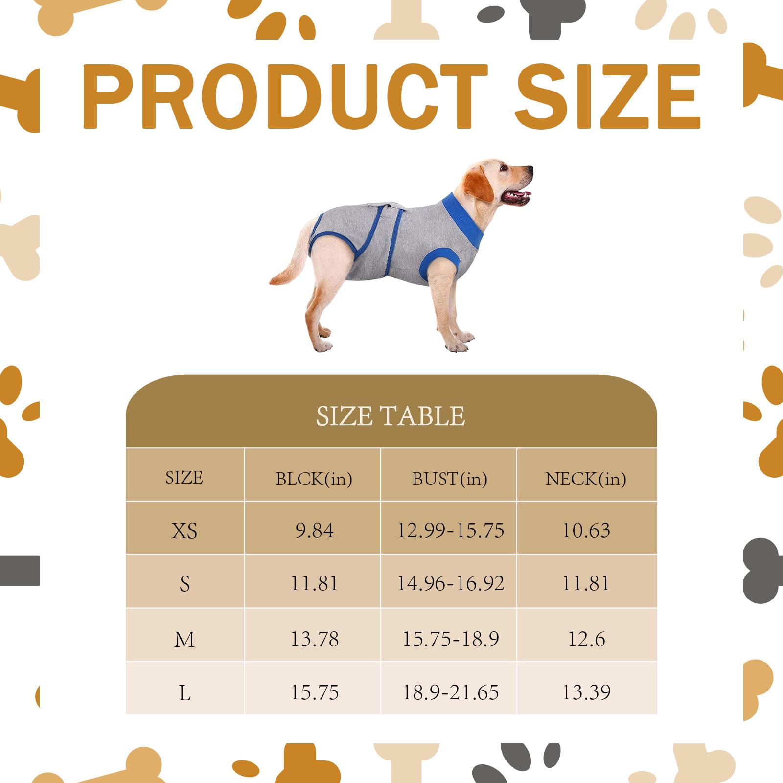 SSKHE Dog Jumpsuit After Surgery,Rehabilitation Suit After Surgery,Dog Castration Wound Protection Suit,Soft and Breathable - Image 2