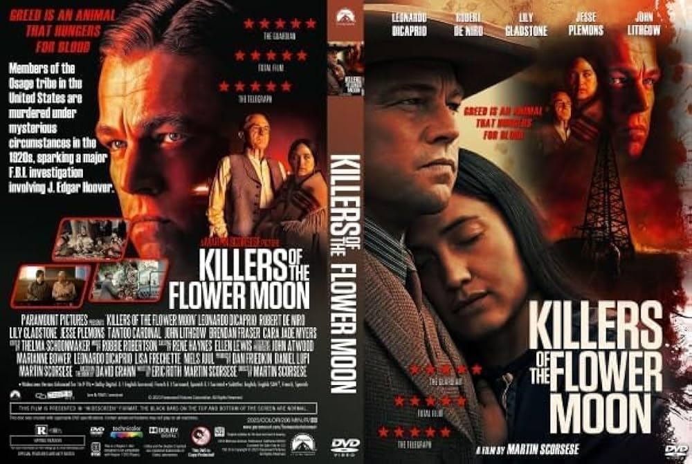 Amazon.com: Killer of The Flower Moon DVD 2023 : Electronics