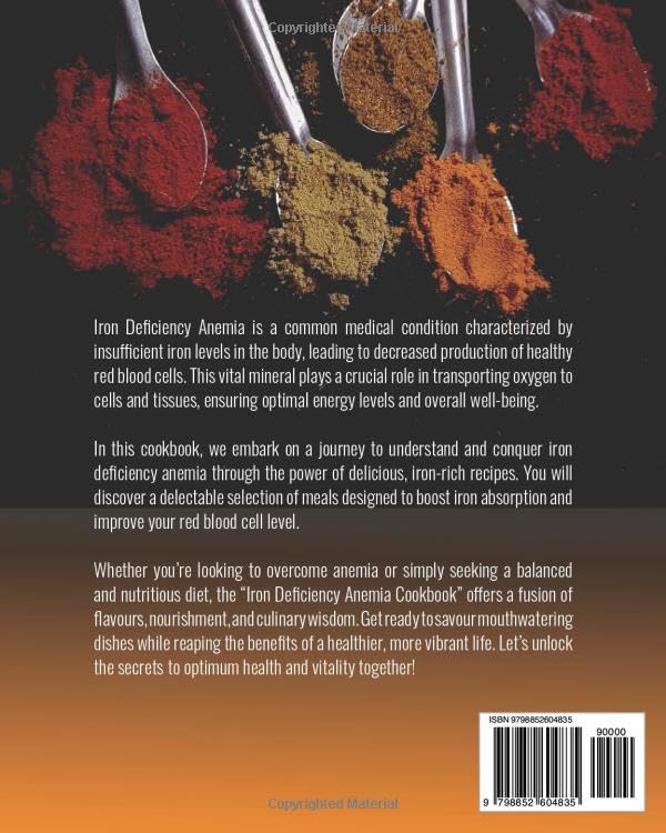 Miniatura 2 de Iron Deficiency Anemia Cookbook The Ultimate Nutrition Guide to Overcome Anemia, 100 Easy and Delicious, Iron-Rich Recipes & 30-Day Meal Plan for a