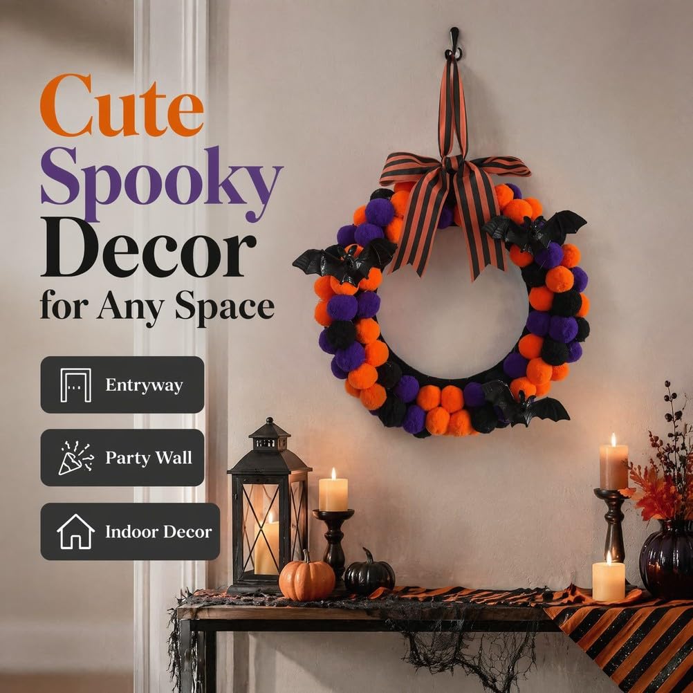 Ghirlanda di Halloween per la Porta d'ingresso Cappello Ghirlande