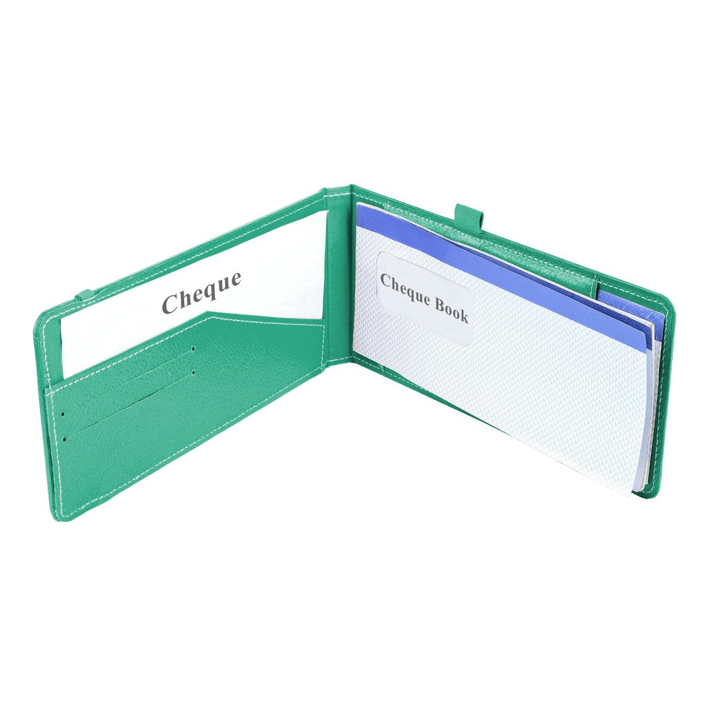 Eco Friendly Ecoleatherette Cheque Book Holder, Cheque Book Case, Card
