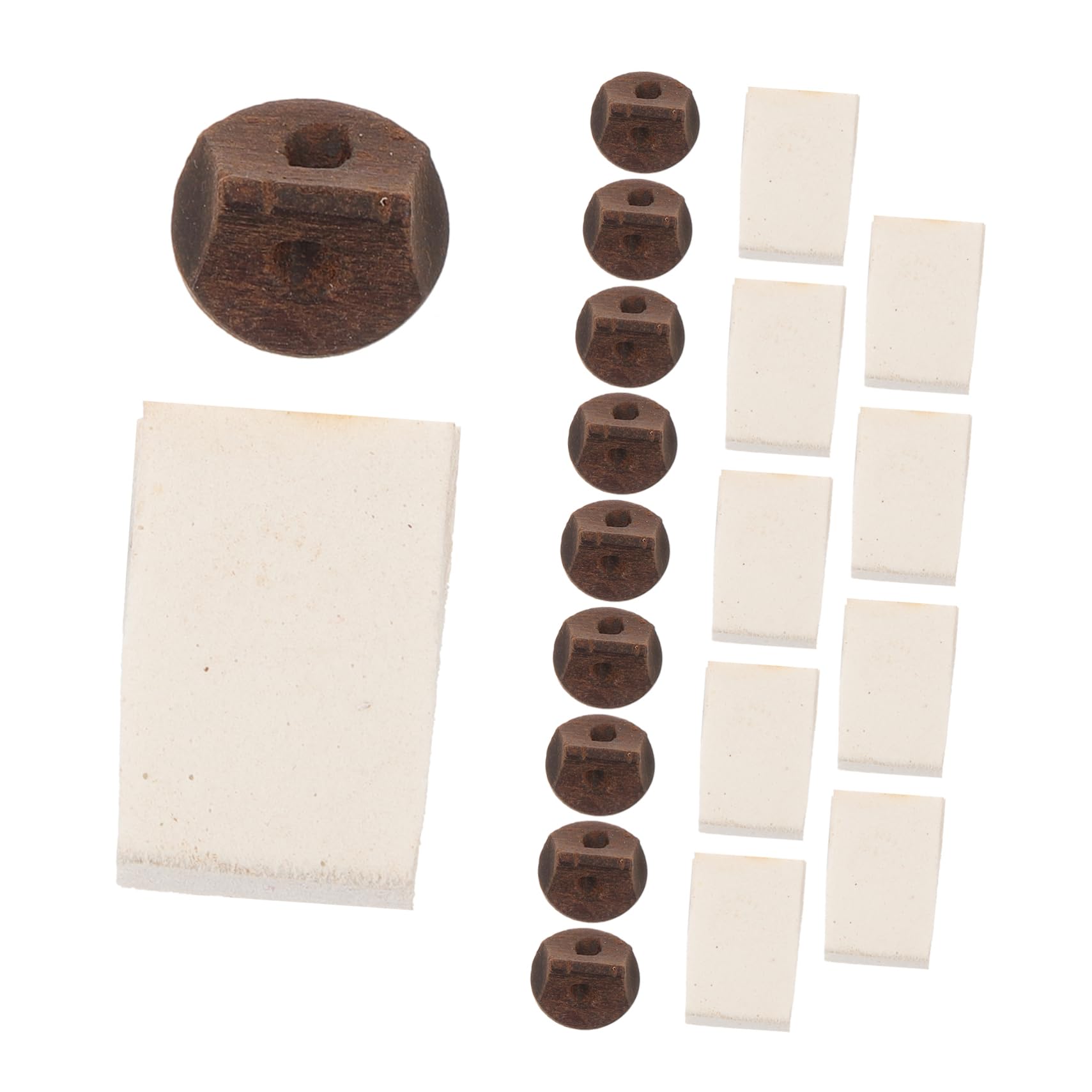 SUPVOX 10 Set erhu Erhu Accessory Chinese Erhu Bridge erhu wooden Wood Instrument Bridge erhu supply musical instrument Accessories Piano bridge tool Mute sponge