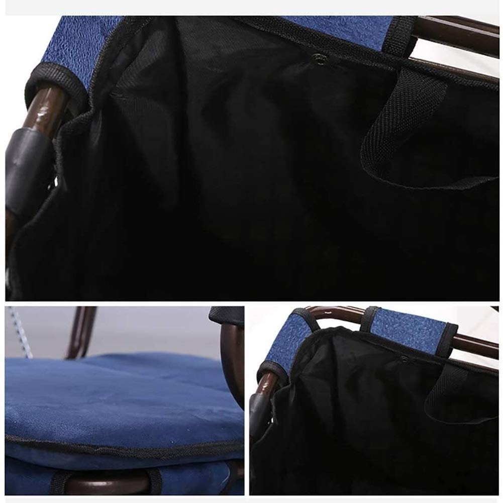 Andador para ancianos, Rollator Mobility Walker, Rollator con un caminante plegable de 4 ruedas con un respaldo removible viene con asiento acolchado, mango ergonómico de canasta de almacenamiento(Col