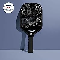 Vista 2 de Lightweight Friday Pickleball Paddle, 14mm Thickness, USA Pickleball Approved, Durable Carbon Fiber, Thermoformed Unibody Design, Honeycomb Core