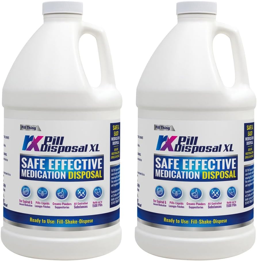 RX Pill Disposal XL, Safe Effective Solution, Destroy and