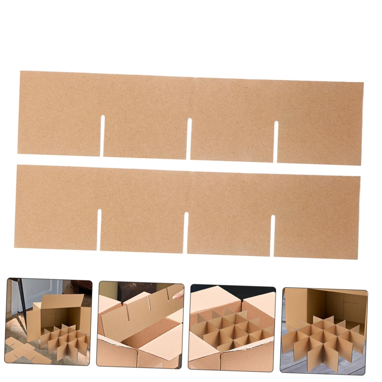 10sets Divisori Per Scatole Cartone Partizioni Regolabili Per Trasloco e Imballaggio Compatte Protezione Per Oggetti Fragili Durante Trasporto e Stoccaggio