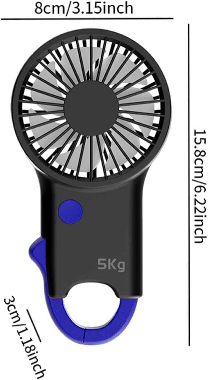 3xHandheld Fan Grip Strengthener Function Gift for Kids Adults Small Personal in 1 Design for Sports Travel image 5