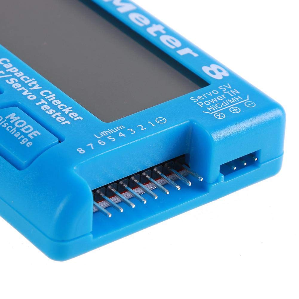 RC 8 testeur de capacité de batterie numérique testeur servo rétroéclairage LCD pour LiPo Life Li-ion NiMH Nicd