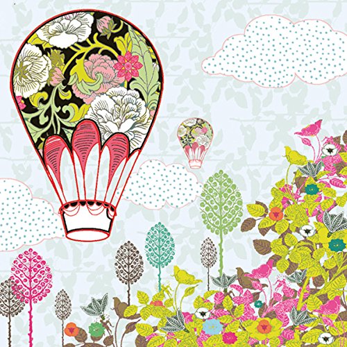 Tovaglioli Carta Vellutata 3 Veli - Motivo Floreale, 33x33cm, Confezione 20 - Foto 6