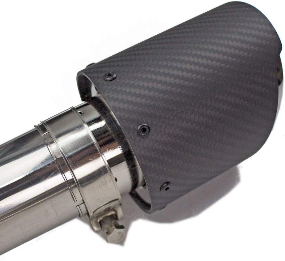 Rev9(CB-211A_2) Stainless Steel Axle-Back Exhaust System w/Carbon Fiber Tip, Free Flow Design, Compatible With BMW 435i / 435i xDrive Coupe (F32) 2014-16