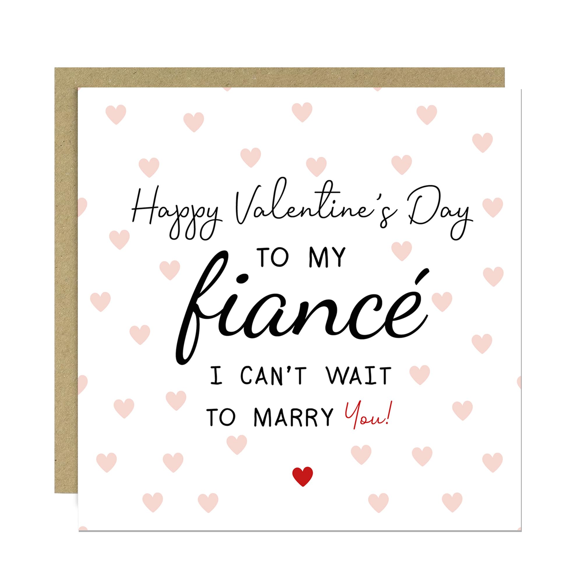 RED OCEAN Valentines Card For Fiance, Valentine's Gifts For Him, Valentines Card Fiance, Valentines Day Card Fiancé, Husband To Be Valentines Card, Card For Him, Card For Fiance