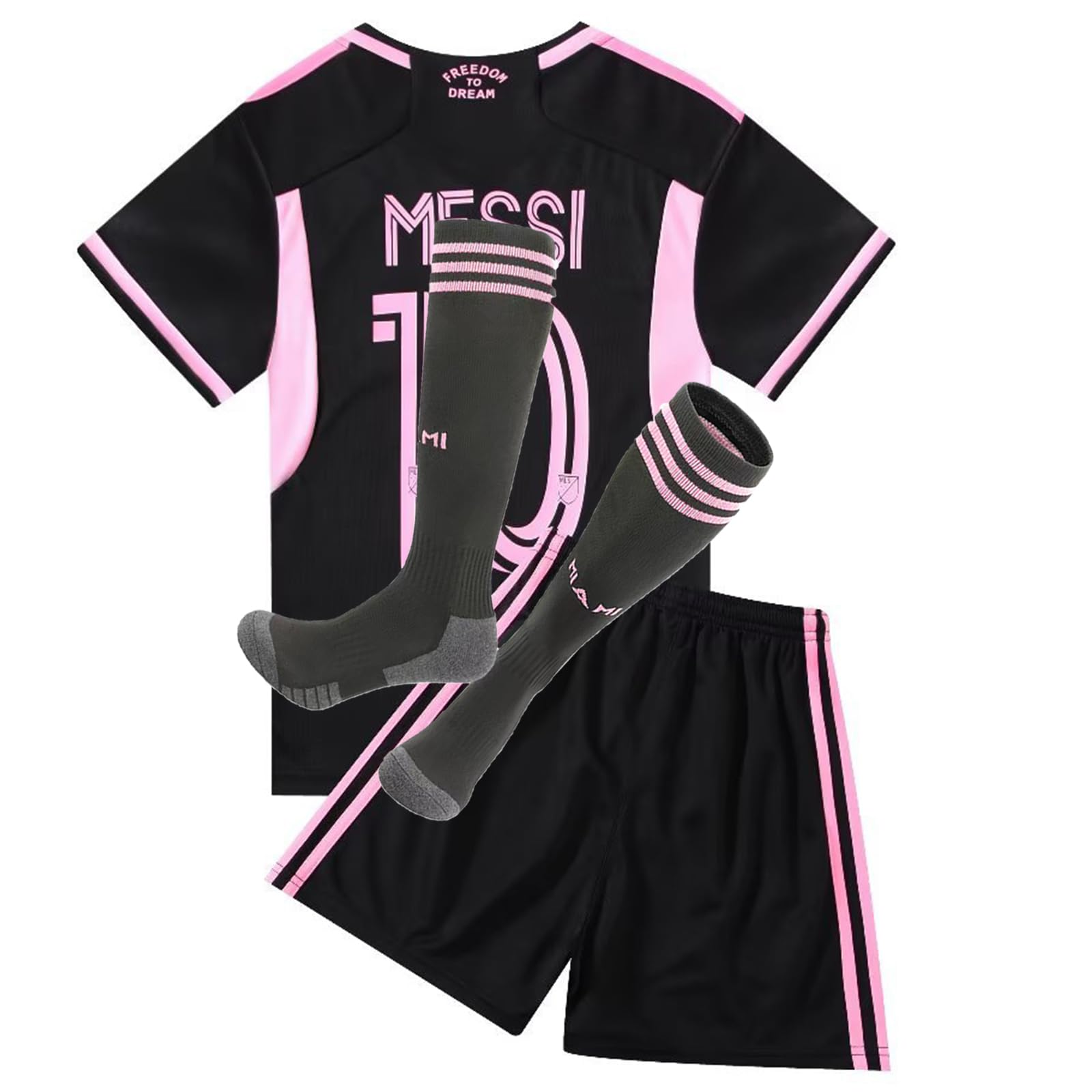 YEESON Soccer Jersey Boys, Soccer Jersey for Kids Football Youth Jerseys Black