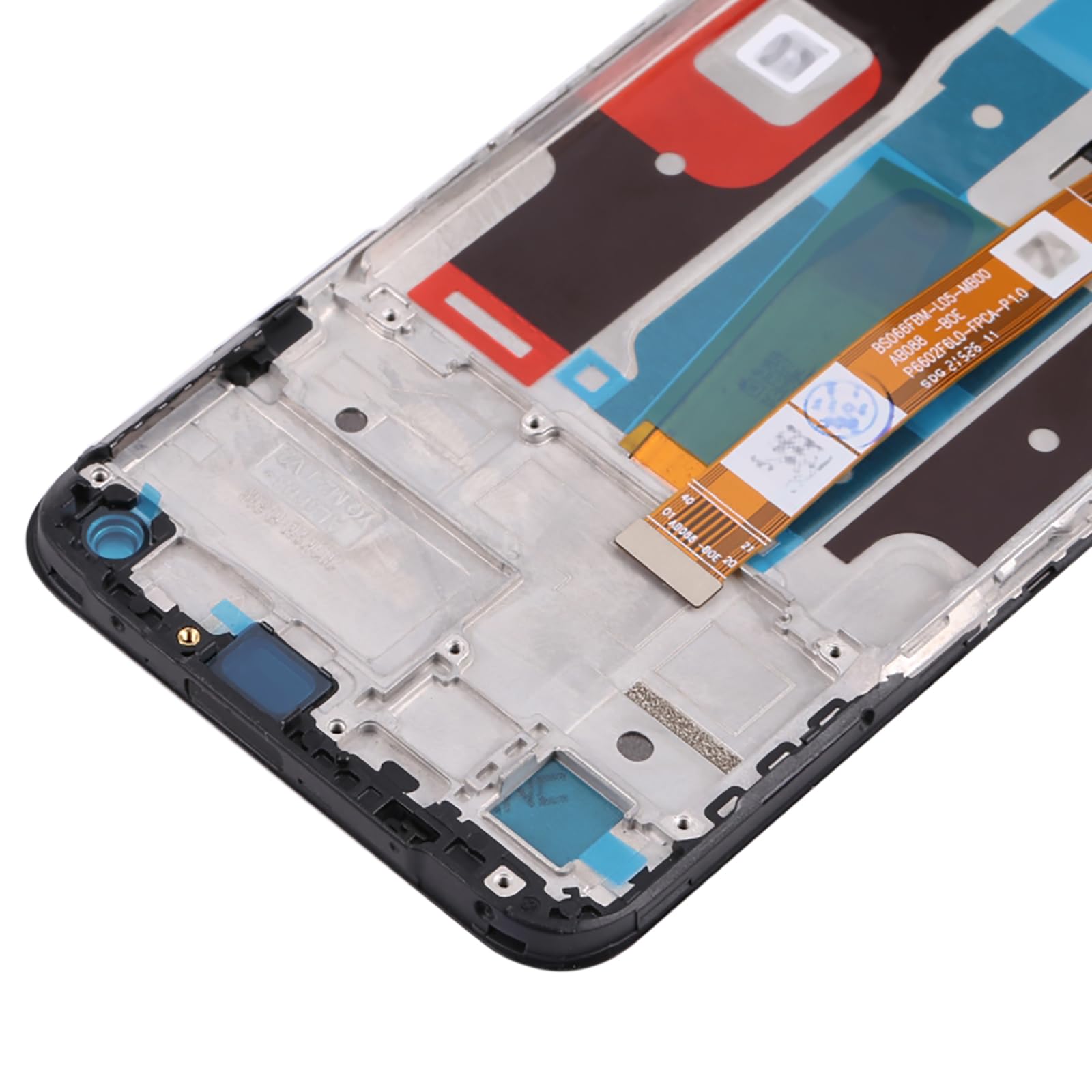 A-MIND for Oppo A96 4G/Realme 8i/Realme 9i /Realme Narzo 50 Screen Replacement Touch Digitizer LCD Display Full Assembly Repair Kits,with Tools(with Frame)
