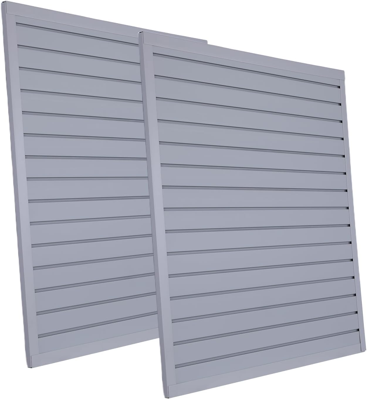 2 Pack Garage Slat Wall Storage Systems 4 X 8ft PVC Slat Wall Panels High Load Capacity for Woodworking Workshop Craft Room Organization