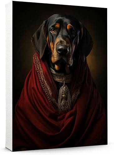 Miniatura 1206 de Thuan Chow Chow Retrato de mascota con disfraz real de perro en un disfraz retrato de perro con vestimenta Retrato medieval de mascota retrato