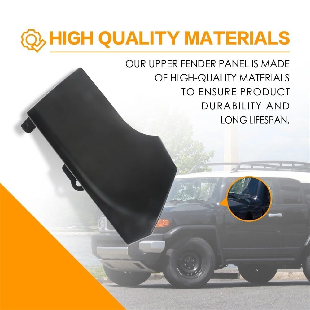 Paire de panneaux supérieurs de capot latéral pour Toyota FJ pour Cruiser 2007-2014, plaque de garniture gauche droite 61102-35132 61101-35172 en plastique noir