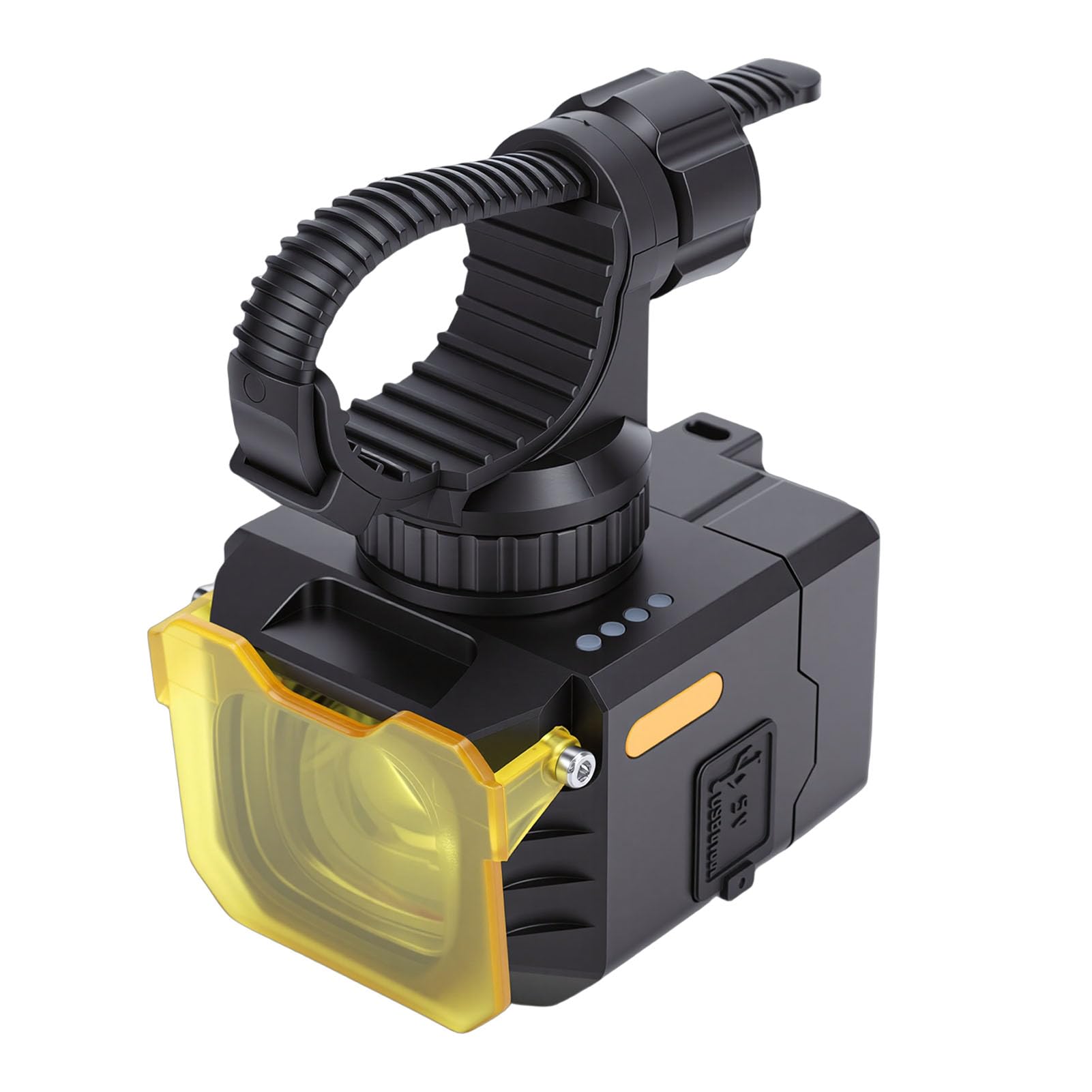 Potente Luce per Mountain Bike da 2400 LX, Impermeabile IPX5, Batteria da 3600 mAh, Ricarica Rapida USB Tipo C con Telecomando, Alta visibilità per la Guida Notturna, Lunga