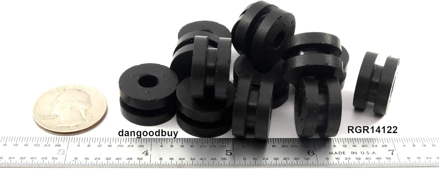 Rubber Grommet to fit 1/2" Hole in 1/8" Thick Panel (24)