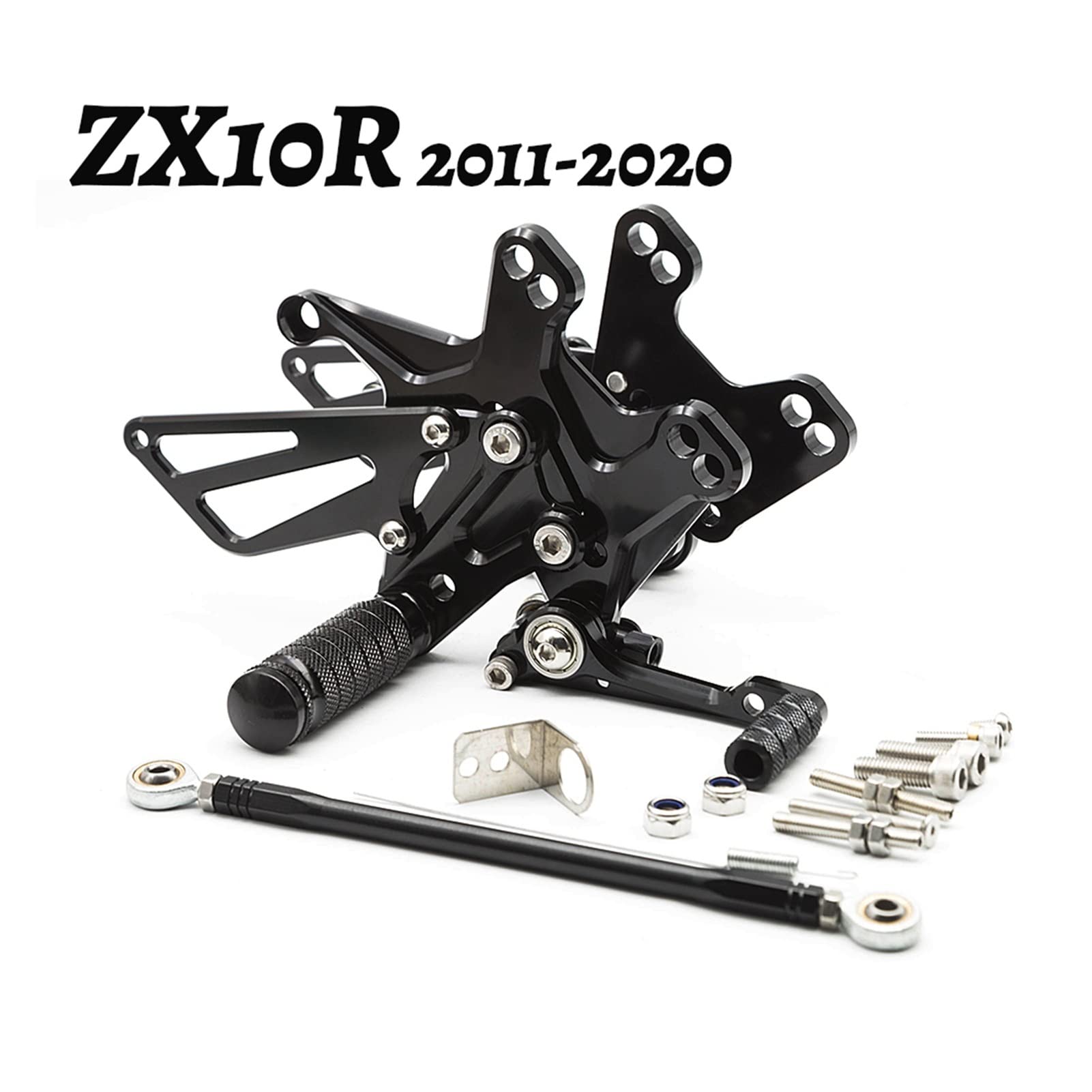 For Kawasaki For Zx10r For ZX 10r For ZX-10R For ZX10 R 2011/2012/2014/15/16/17/18/2019/2020 CNC Repose De Rechange Moto Réglable Pédales Repose-Pieds (Couleur : 7