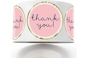 Show Your Thanks: Pink Thank You Sticker Goodness
