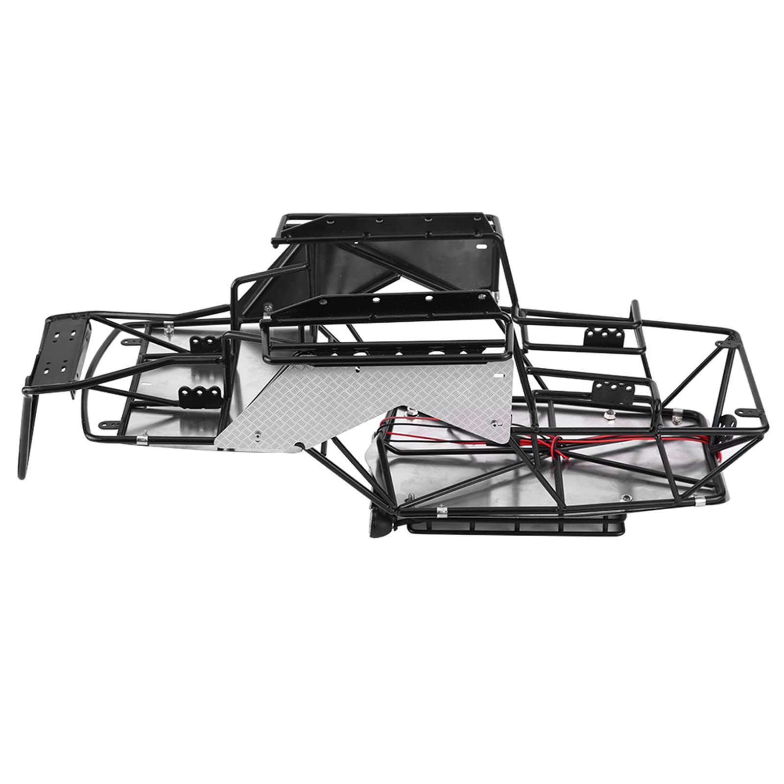 RiToEasysports Metalowa Rama do Samochodu RC, z płytą ochronną i Specjalnym Kształtem, do Samochodu Gąsienicowego RC Axial Wraith AX90018 90020 w Skali 1/10