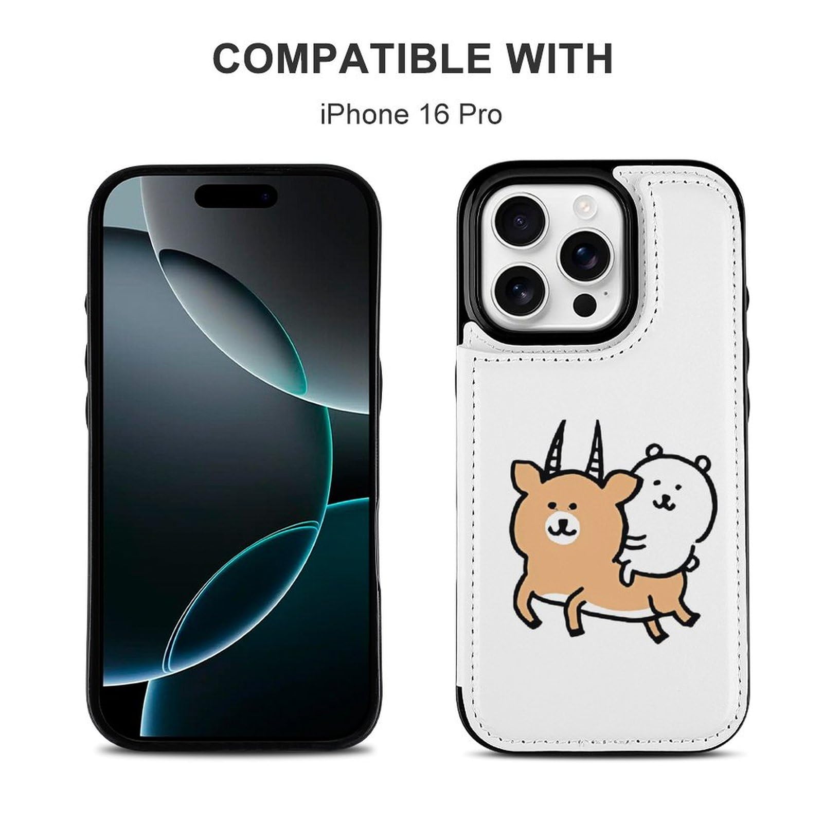 Amazon.co.jp: 自分ツッコミくま iPhone 16/16plusケース 手帳型